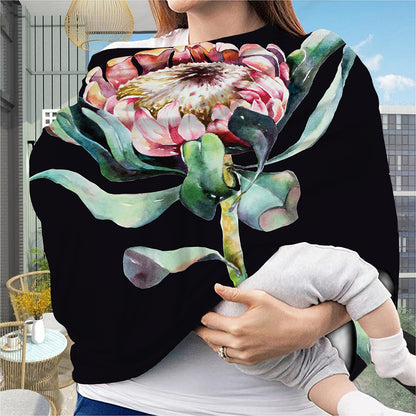 Protea Flower Print Baby Seat Cover