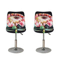 Protea Flower Print Bar Stool Covers