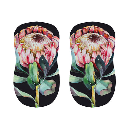 Protea Flower Print Bar Stool Covers