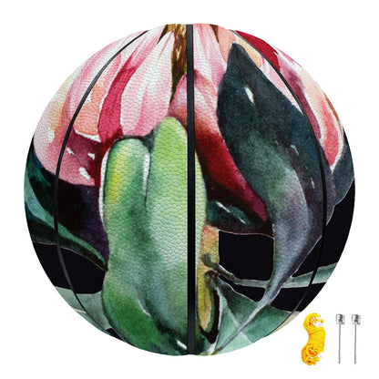 Protea Flower Print Basketball
