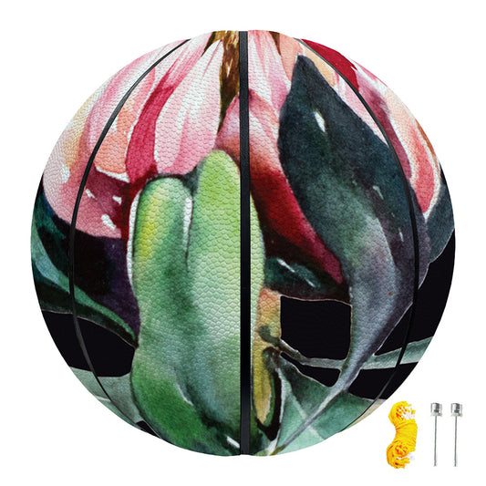 Protea Flower Print Basketball