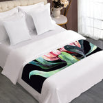 Protea Flower Print Bed Runner