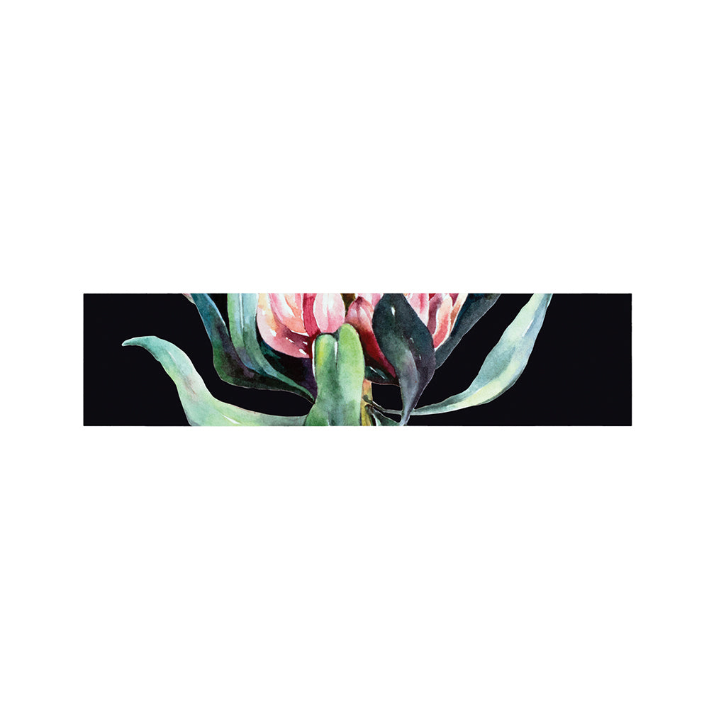 Protea Flower Print Bed Runner