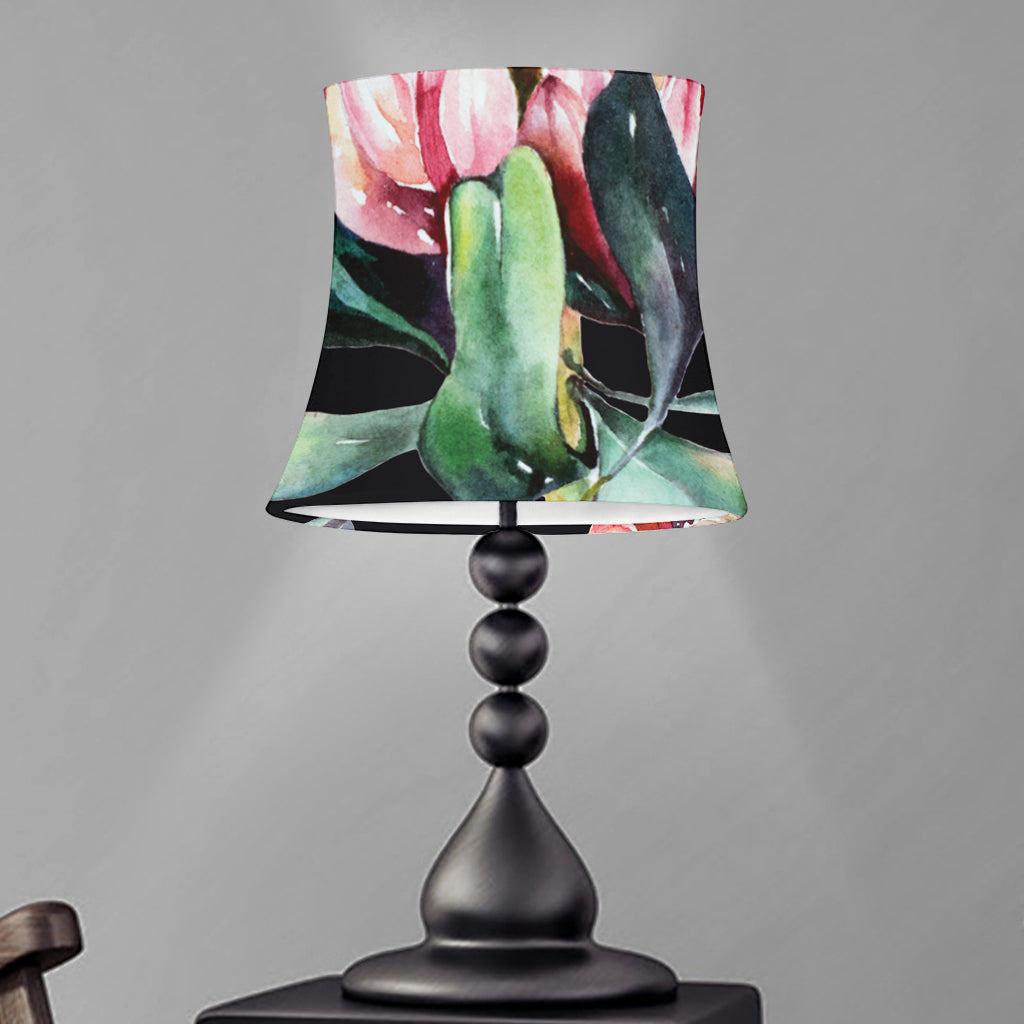 Protea Flower Print Bell Lamp Shade