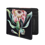 Protea Flower Print Bifold Wallet