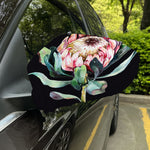 Protea Flower Print Car Side Mirror Covers
