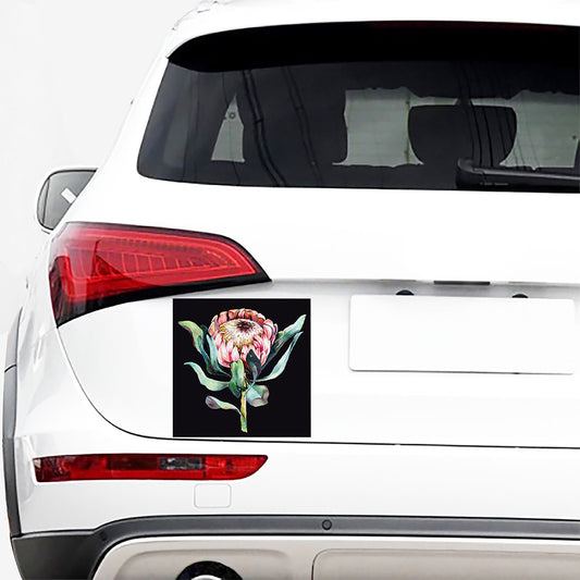 Protea Flower Print Car Sticker