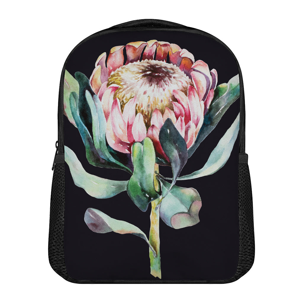 Protea Flower Print Casual Backpack