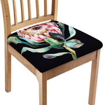Protea Flower Print Chair Cushion Cover