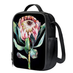Protea Flower Print Crossbody Lunch Bag
