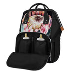 Protea Flower Print Diaper Bag