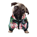 Protea Flower Print Dog Zip Up Jacket