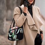 Protea Flower Print Double Strap Bible Bag