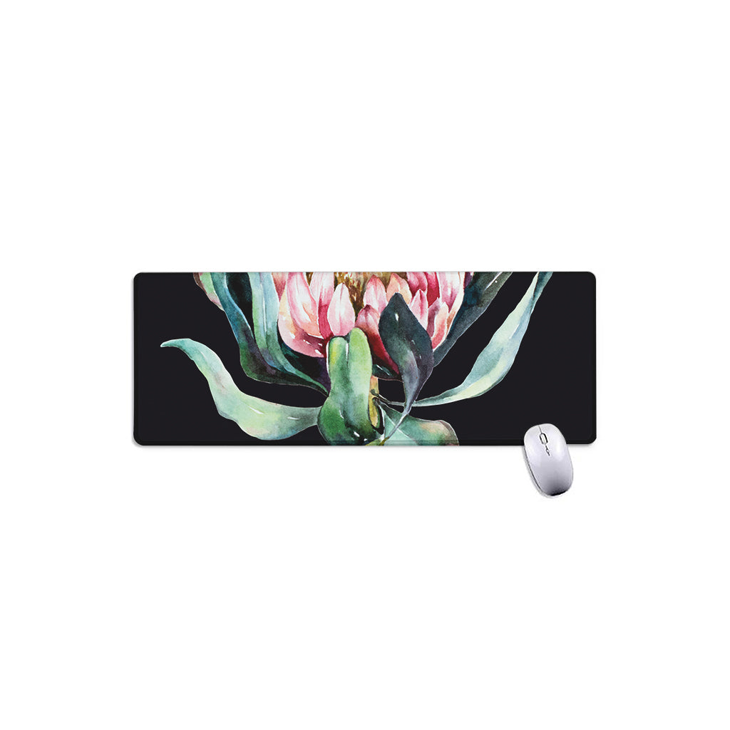 Protea Flower Print Extended Mouse Pad