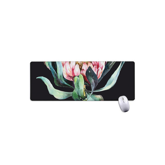 Protea Flower Print Extended Mouse Pad