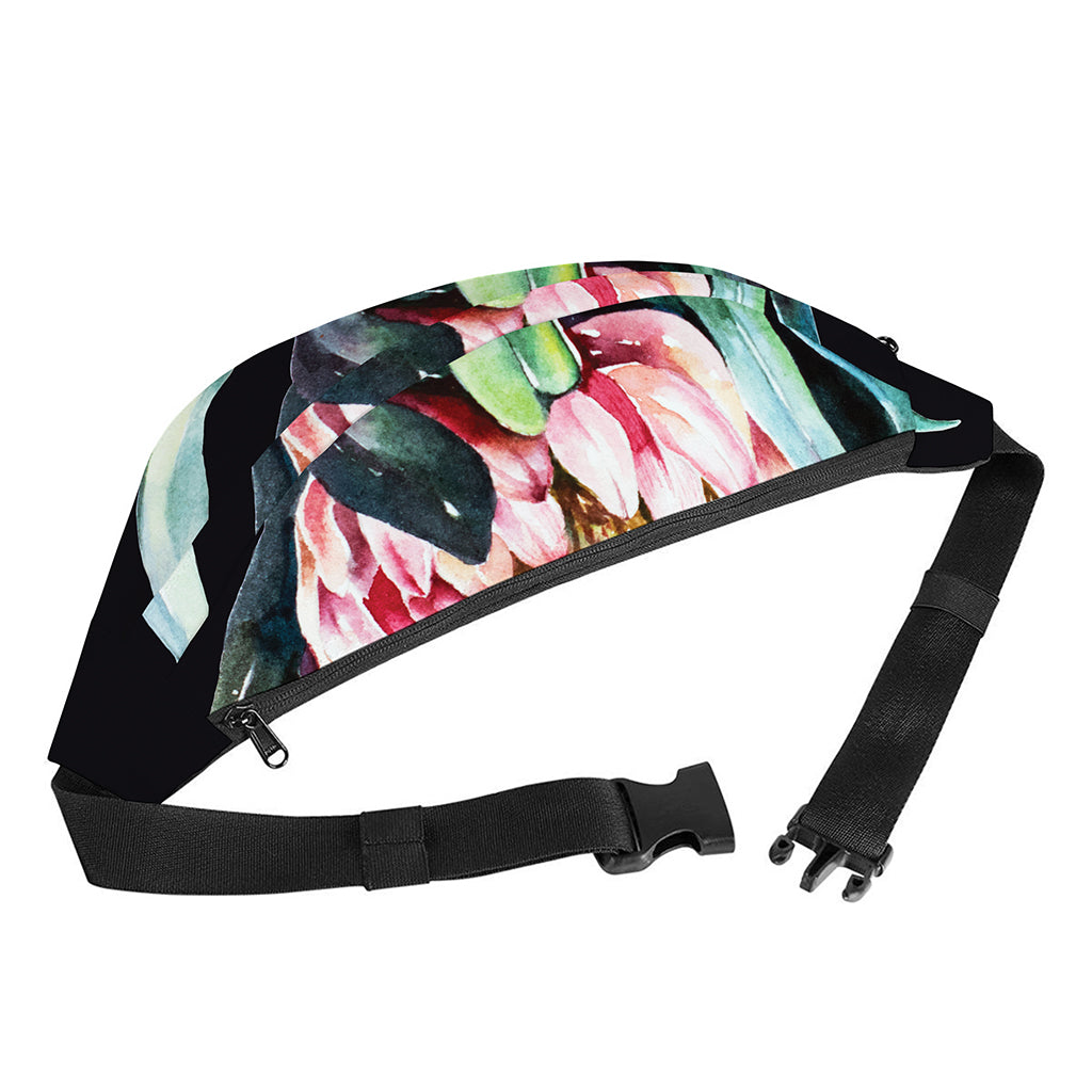 Protea Flower Print Fanny Pack