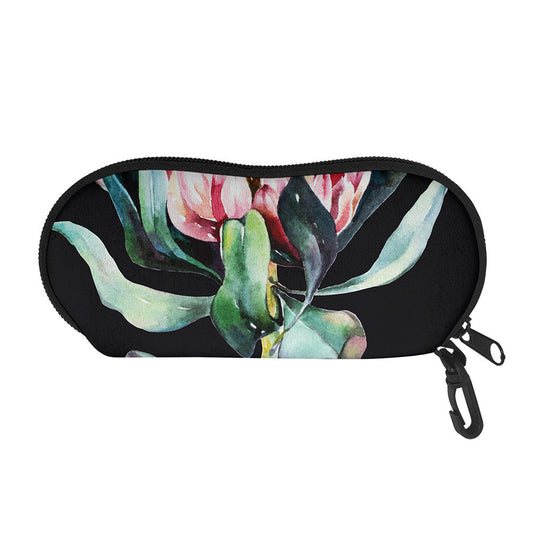 Protea Flower Print Glasses Case