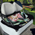 Protea Flower Print Golf Cart Seat Cover