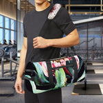 Protea Flower Print Gym Bag