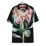 Protea Flower Print Hawaiian Shirt
