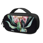 Protea Flower Print Insulin Cooler Travel Case