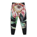 Protea Flower Print Jogger Pants