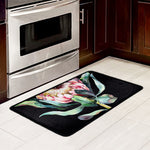 Protea Flower Print Kitchen Mat