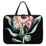 Protea Flower Print Laptop Sleeve With Handle