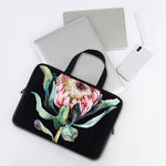 Protea Flower Print Laptop Sleeve With Handle