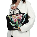 Protea Flower Print Laptop Sleeve With Handle