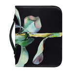 Protea Flower Print Leather Bible Cover