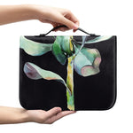 Protea Flower Print Leather Bible Cover