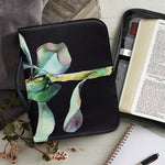 Protea Flower Print Leather Bible Cover