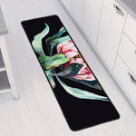Protea Flower Print Long Kitchen Mat