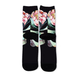 Protea Flower Print Long Socks