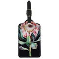 Protea Flower Print Luggage Tag