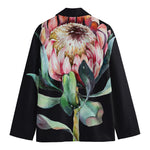 Protea Flower Print Men's Blazer