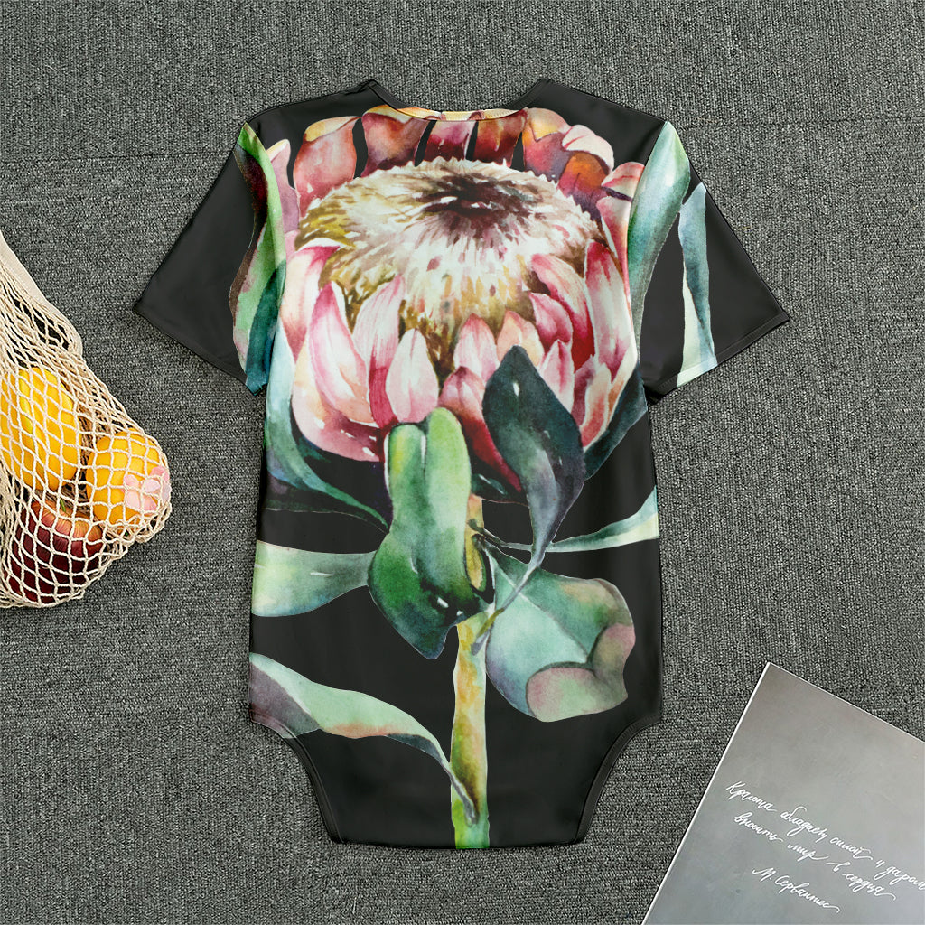 Protea Flower Print Men's Bodysuit