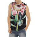 Protea Flower Print Men's Fitness Tank Top