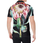 Protea Flower Print Men's Shirt