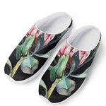 Protea Flower Print Mesh Casual Shoes