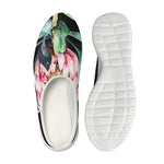 Protea Flower Print Mesh Casual Shoes