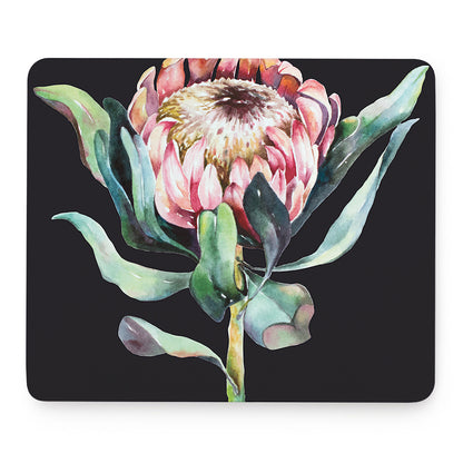 Protea Flower Print Mouse Pad