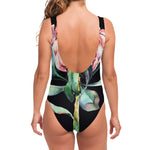 Protea Flower Print One Piece Swimsuit