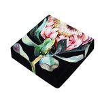 Protea Flower Print Outdoor Seat Cushion Cover