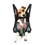 Protea Flower Print Pet Carrier Backpack