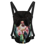 Protea Flower Print Pet Carrier Backpack
