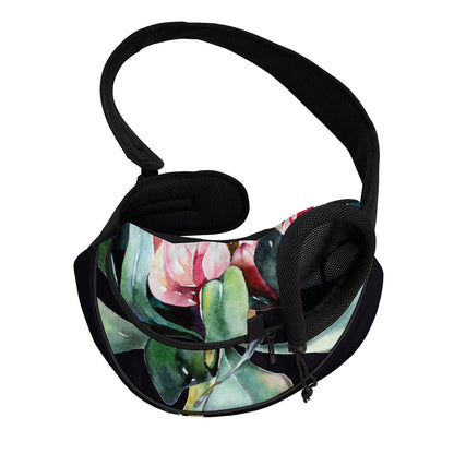 Protea Flower Print Pet Sling Carrier