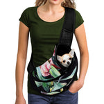 Protea Flower Print Pet Sling Carrier