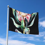 Protea Flower Print Polyester Flag